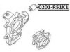 ASVA 0201-R51RK1 Control Arm-/Trailing Arm Bush